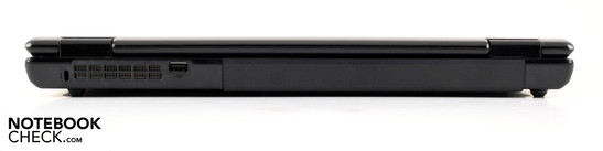 Rückseite: USB 2.0, Kensington-Lock