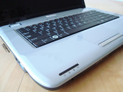 ...ist die Handballenauflage und auch der Bereich um die Tastatur silbergrau,...