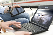 Optional bietet Hersteller Toshiba auch ein externes optisches Laufwerk an, das sich einfach per USB anschließen lässt.
