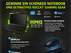 Gewinnspiel: Schenker XMG A501 Notebook & Roccat Gaming-Zubehör Gewinnspiel: Schenker XMG A501 Notebook & Roccat Gaming-Zubehör