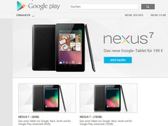 Google: Tablet Nexus 7 ab sofort auf Google Play erhältlich Google: Tablet Nexus 7 ab sofort auf Google Play erhältlich