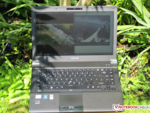 Das Toshiba Notebook im Außeneinsatz