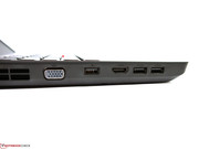 Die Anschlussausstattung ist mit HDMI und USB 3.0 praxisgerecht ausgefallen.
