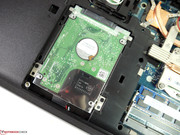 Die Festplatte hat mit 750 GB eine hohe Kapazität, arbeitet dafür aber recht gemächlich.