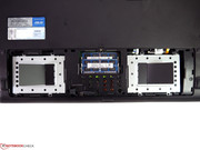 2 Laufwerksschächte für 2,5"-Festplatten ermöglichen wie beim Testmodell sehr hohe Speicherkapazitäten. Aber auch die Kombination mit einem SSD ist durch Umrüstung möglich.