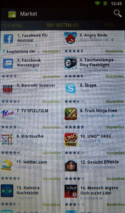 hier ein kleiner Auszug aus den kostenlosen Apps.