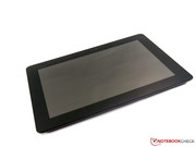 Von vorne wirkt das Tablet schlicht.