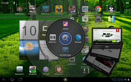Der Ring ist das zentrale Steuerelement in Acers User-Interface Ring UI.
