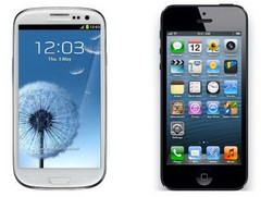Smartphones: Displays von Galaxy S3 und iPhone 5 im Vergleich Smartphones: Displays von Galaxy S3 und iPhone 5 im Vergleich