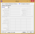 Systeminfo CPUZ RAM SPD