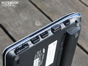 Die Anschlüsse bilden den üblichen Netbook-Standard ab.