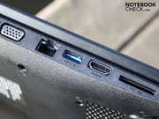 Auch mit USB 3.0 geht es bei den Anschlüsse minimalistisch zu (kein Docking-Port, kein ExpressCard, kein eSATA).