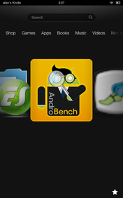 Homescreen im Hochformat: Man beachte die ungenutzten unteren Bereiche.