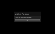 Der Versuch, unsere eigenen 720p- und 1080p-Videos ablaufen zu lassen, endet mit Fehlermeldungen.