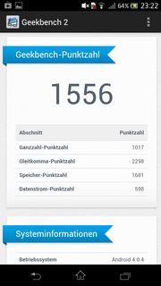 Nur das iPhone 5 und die neusten Samsungs sind in Geekbench 2 besser.