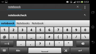 Tastatur quer