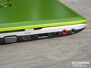 Dafür aber mehr Anschlüsse, als es für ein Subnotebook typisch ist (FireWire, ExpressCard34).