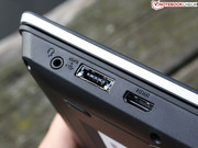 Das Subnotebook hat einen eSATA-Port, aber kein USB 3.0.