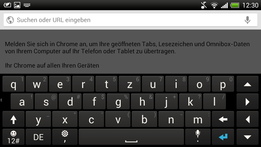 Tastatur quer