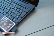 Das Dock liest auch SD-Cards aus.