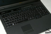 Auch das Touchpad mit den 2 recht üppigen und leisen Maustasten...