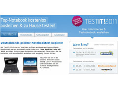 Intel: Deutschlands größter Notebooktest TestIT!2011 ab 30. April Intel: Deutschlands größter Notebooktest TestIT!2011 ab 30. April