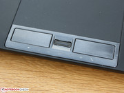 Das Touchpad besitzt eine angenehm geringe Reibung, der kaum vorhandene Tastenhub sorgt aber für ein schlechtes Feedback.