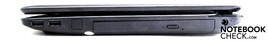 Rechte Seite: 2 x USB, DVD, Power