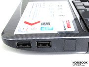 Seitliche USB 2.0 Buchsen