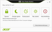 Mit der Software "Power Button" kann der Nutzer Windows schnell herunterfahren. Zudem lässt sich festlegen, welche Aktion beim Drücken der Power-Taste des Notebooks ausgeführt werden soll.