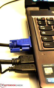 ...ist dank HDMI- und VGA-Anschluss kein Problem.