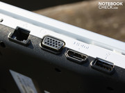 und 4 x USB 2.0, HDMI, Audio und VGA kommt nur noch ein WLAN-Schalter.