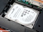 Die Seagate Momentus sorgt für den Speicherplatz (750 GB).
