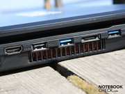 Neben 2 x USB 3.0 wird auf das beliebte eSATA nicht verzichtet.