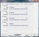 Systeminfo CPU-Z Cache