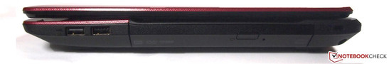 rechs: USB, DVD-Brenner, Kensington-Lock