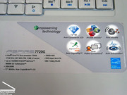 Die Hardware des Aspire 7720 bietet eine Basisausstattung für klassische Office Verwendung.
