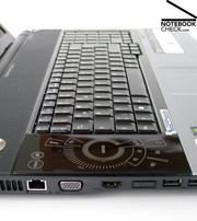 Die Tastatur im Aspire 8920G nutzt die gesamte Gehäusebreite durch einen zusätzlichen Nummernblock aus.