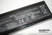 Akkudetails: 11.1V und 53 Wh