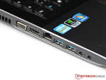 Anschlussfeld inklusive 2x USB 3.0