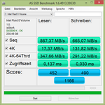 AS-SSD Ergebnis