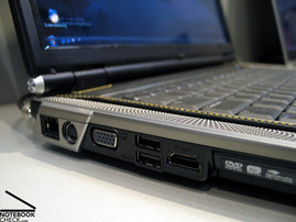 Asus Lamborghini VX2 Anschlüsse