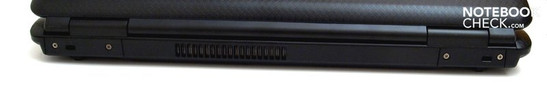 Rückseite: Kensington Security Slot, Lüfter, Kensington Security Slot