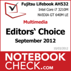Award Fujitsu LIFEBOOK AH532