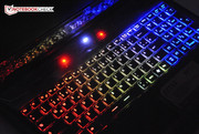 Die Beleuchtung der Tastatur lässt sich individuell einstellen.