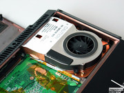 Die zwei GeForce GTX 280M in unserem Testsample (hier im Bild nur eine verbaut) ...