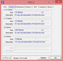 Systeminfo CPUZ Cache
