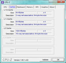 Systeminfo CPUZ Cache