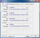 Systeminfo CPUZ Cache