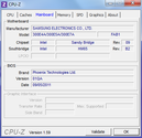 Systeminfo CPUZ Mainboard